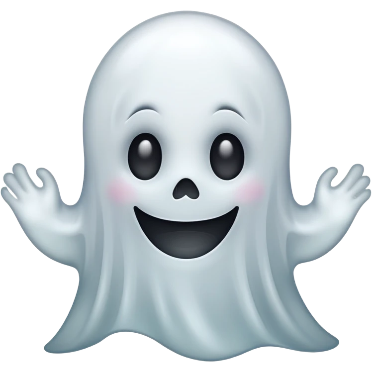 Ghost smile emoji
