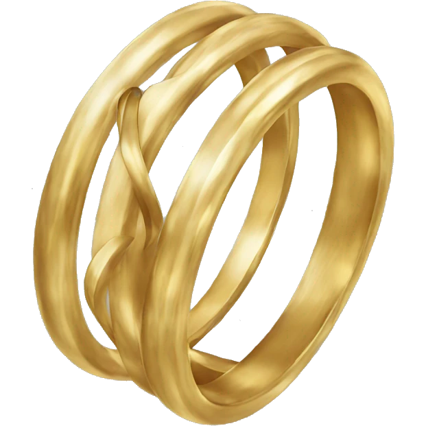 golden rings, perfect emoji