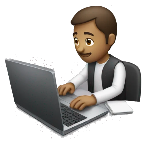 programmer working with laptop emoji