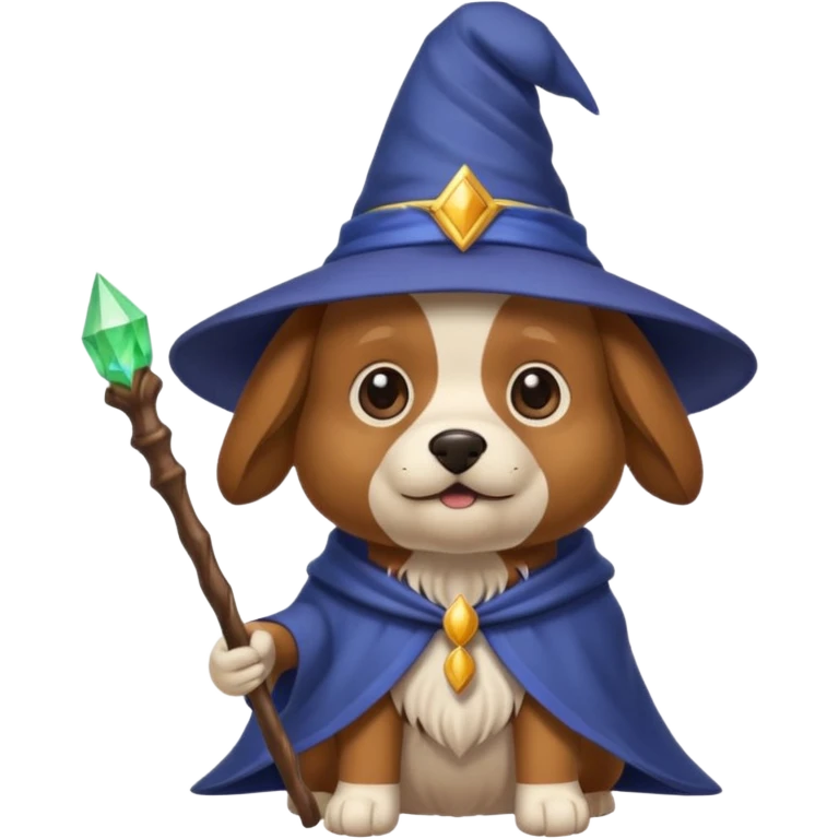 Dog wizard emoji