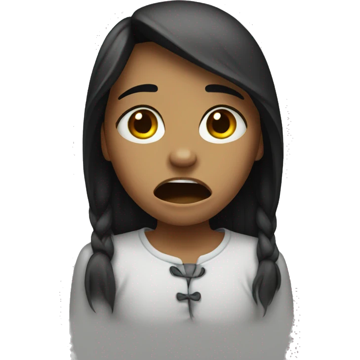 cry girl emoji