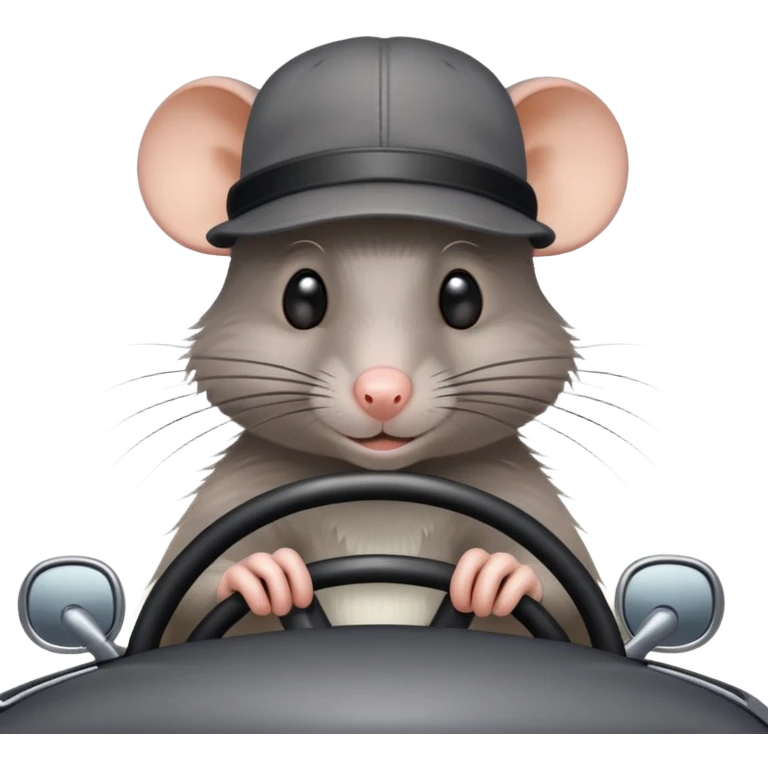 Rat driving car emoji