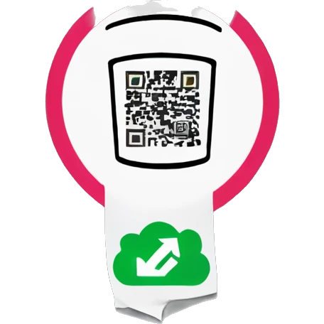 qr code sticker on wheelie bin emoji