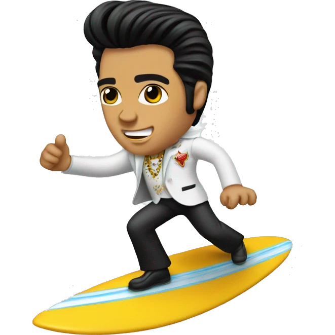 Elvis surfing  emoji