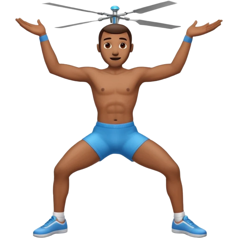  Animated naked dancing guy spinning his penis like a helicopter  emoji
