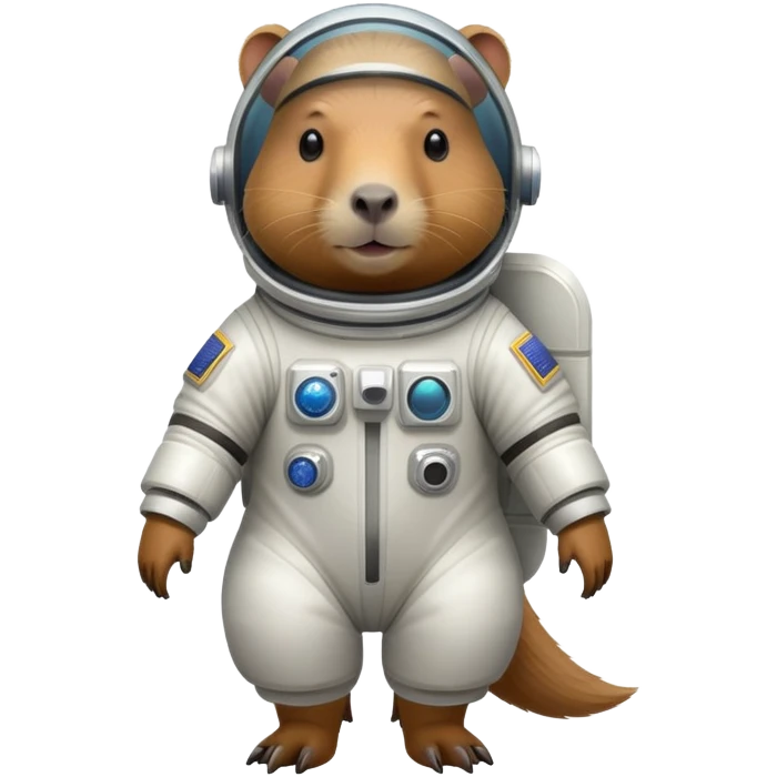 capybara in space suit emoji