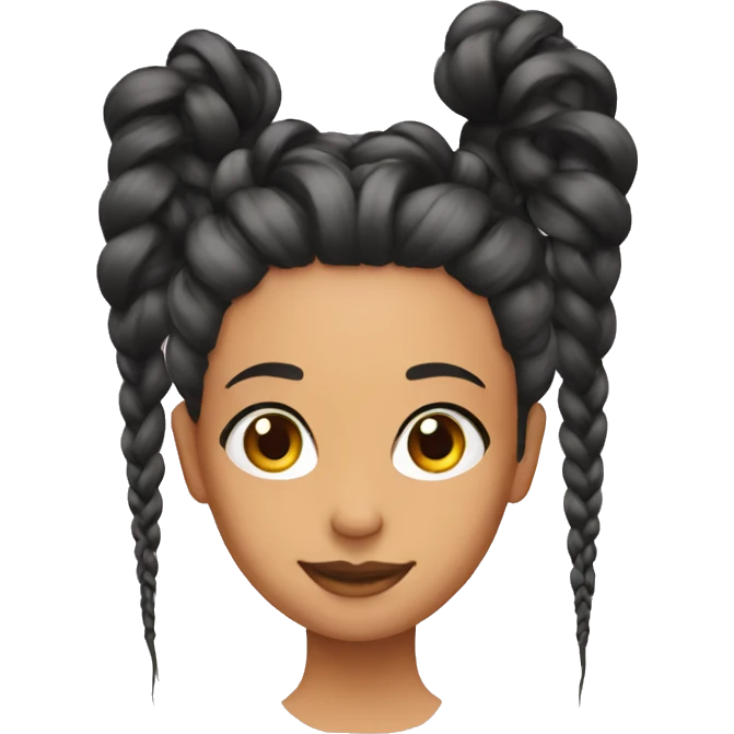 Braids with taper emoji