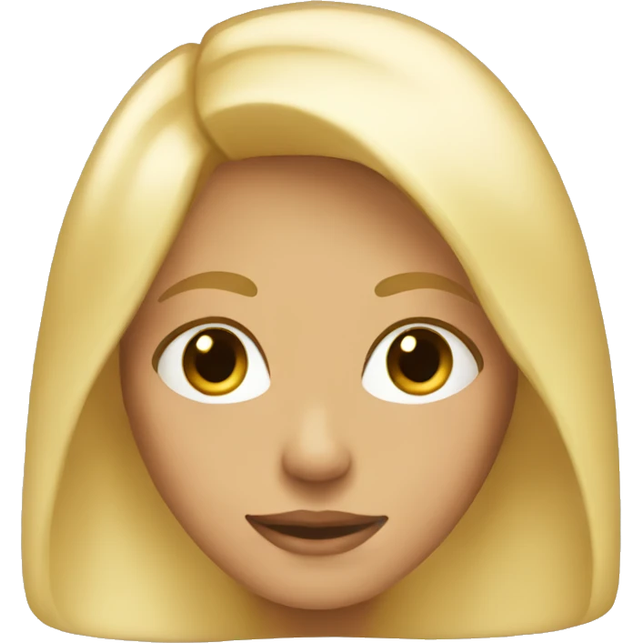 Blonde girl emoji