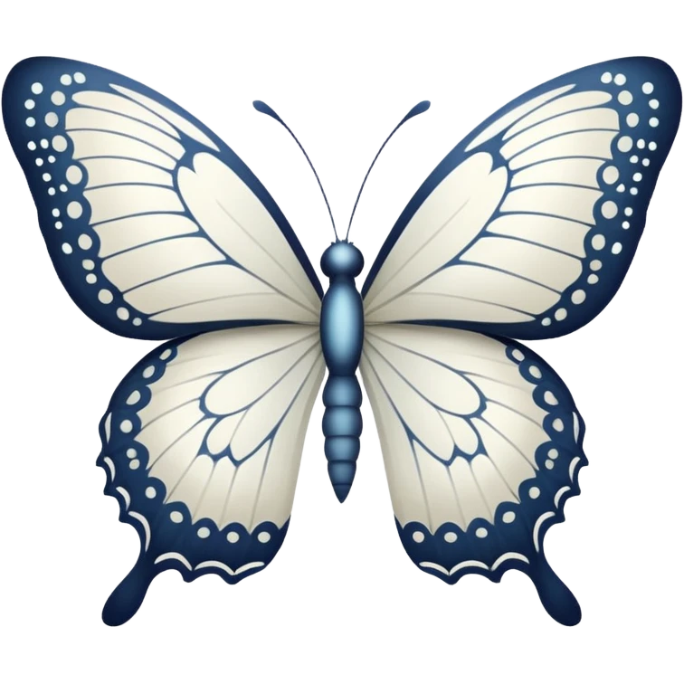 White butterfly emoji