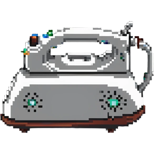 A clothes iron with steam coming out of it emoji