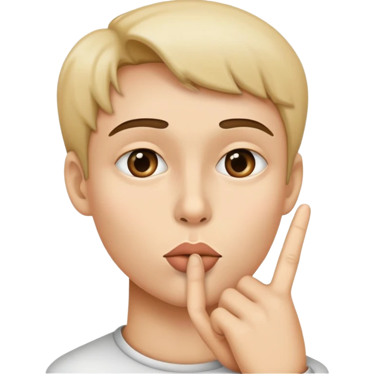 🫂with🤫 emoji