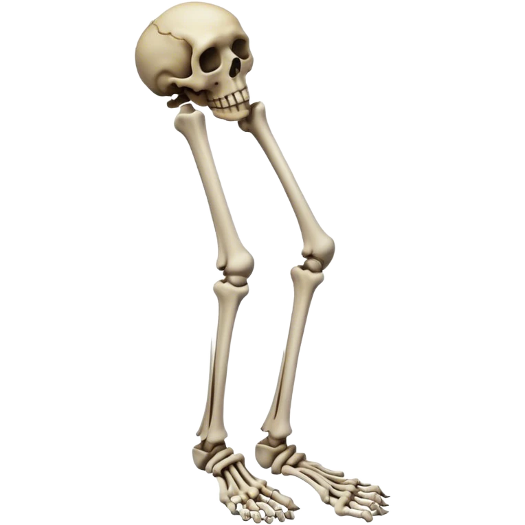 A very scary leg emoji