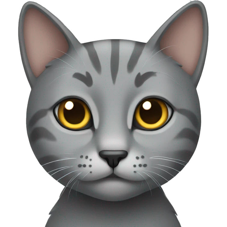 Grey cat emoji
