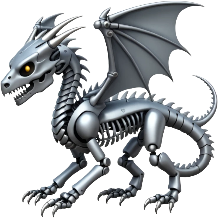 A skeleton robot dragon  emoji