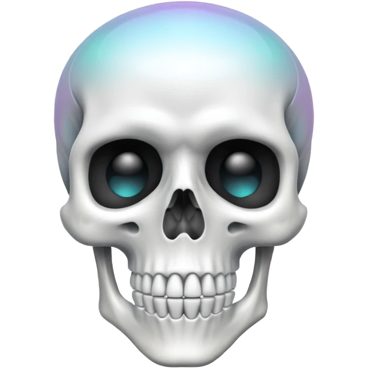 skeleton with cartoonish mind-blown effect emoji