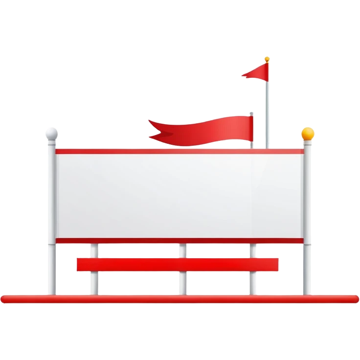 race line with banner above saying start emoji
