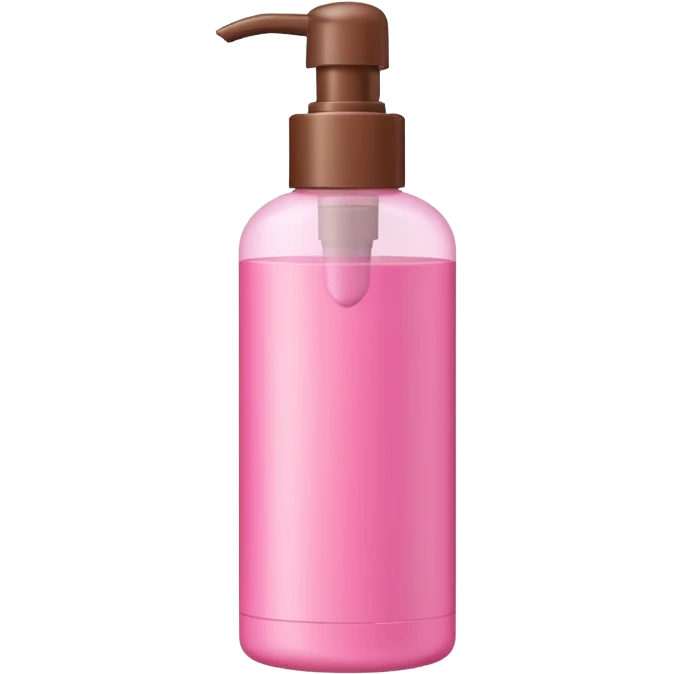 pink and brown shampoo bottle emoji