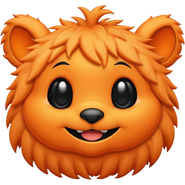 An orange and black stitch from lilo and stitch emoji