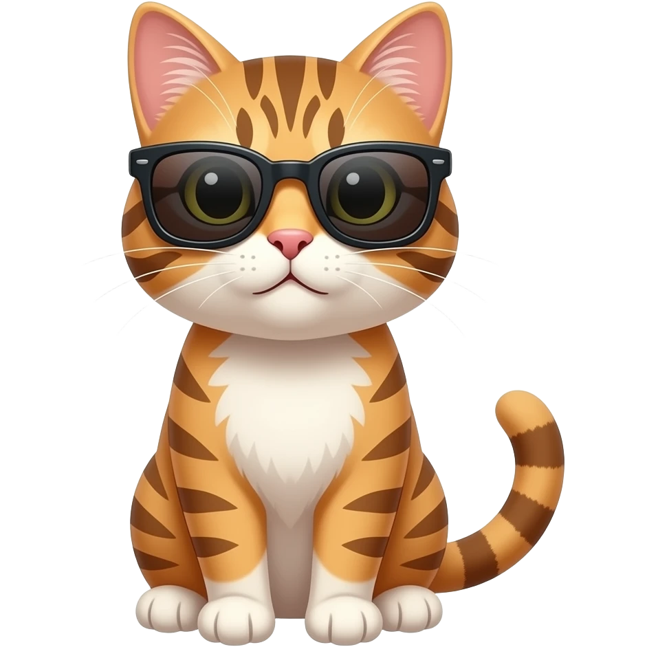 Cat wearing sunglasses emoji