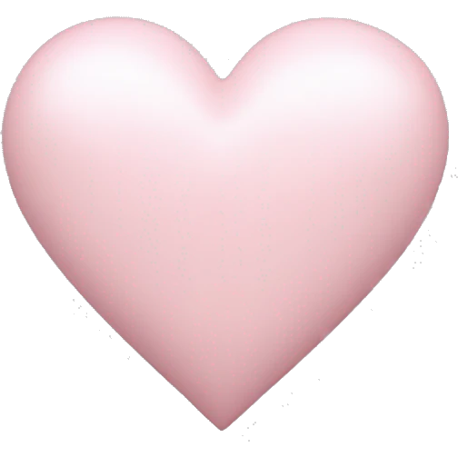 Monochrome light pink heart  emoji