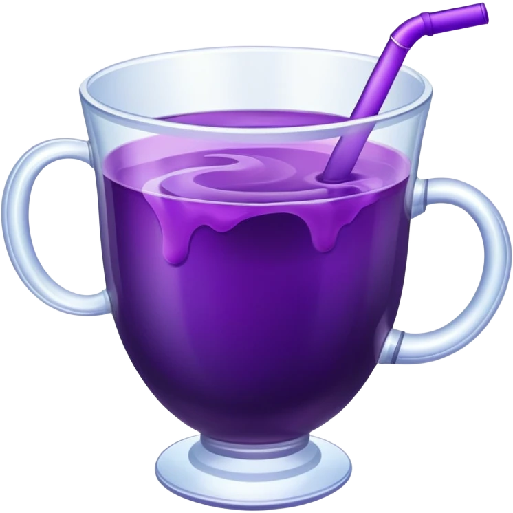 cup with purple juice emoji