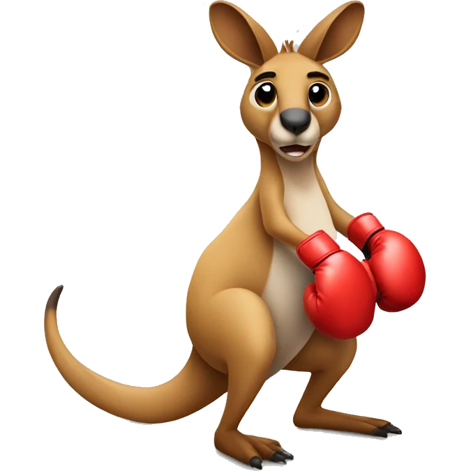 kangaroo with boxing gloves emoji