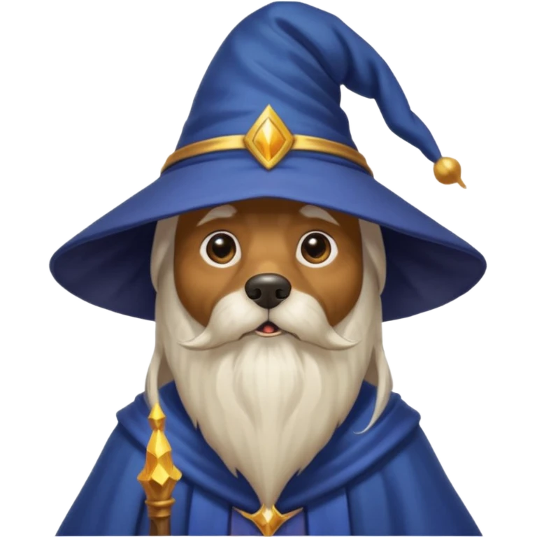 Dog wizard emoji