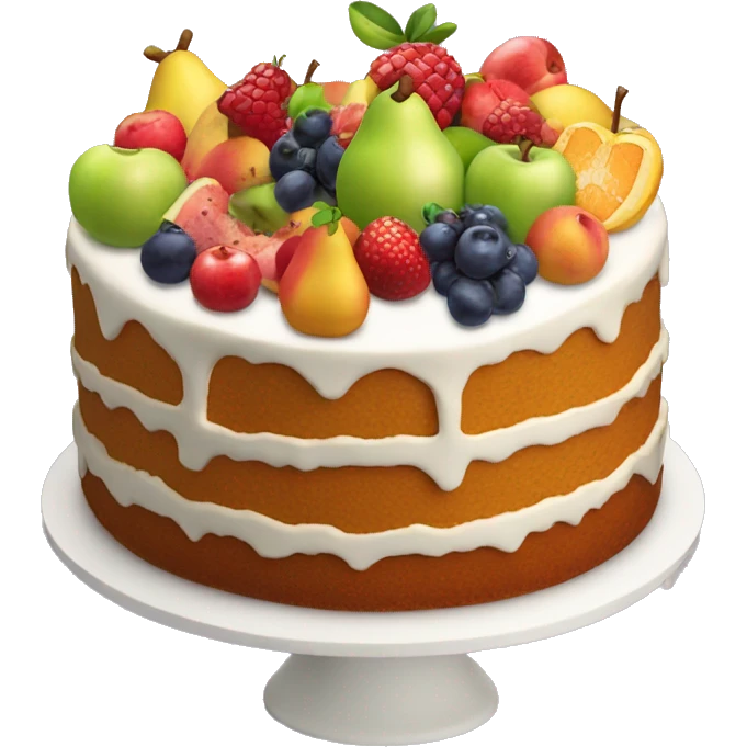 10th anniversay fruits cake emoji
