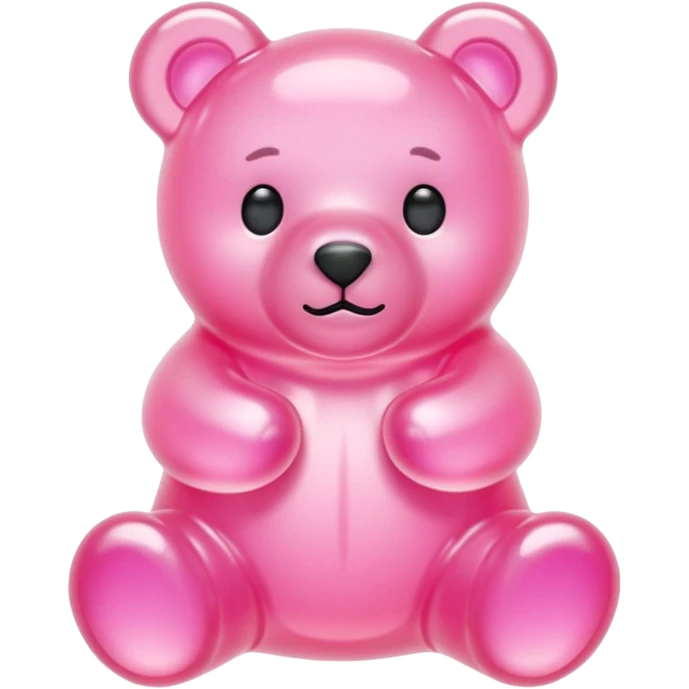 pastel pink jelly bear emoji