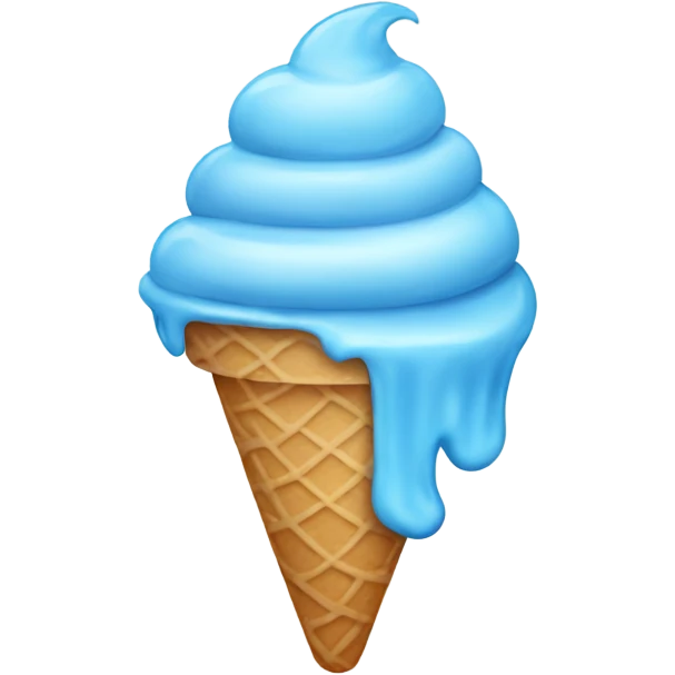 blue ice cream emoji