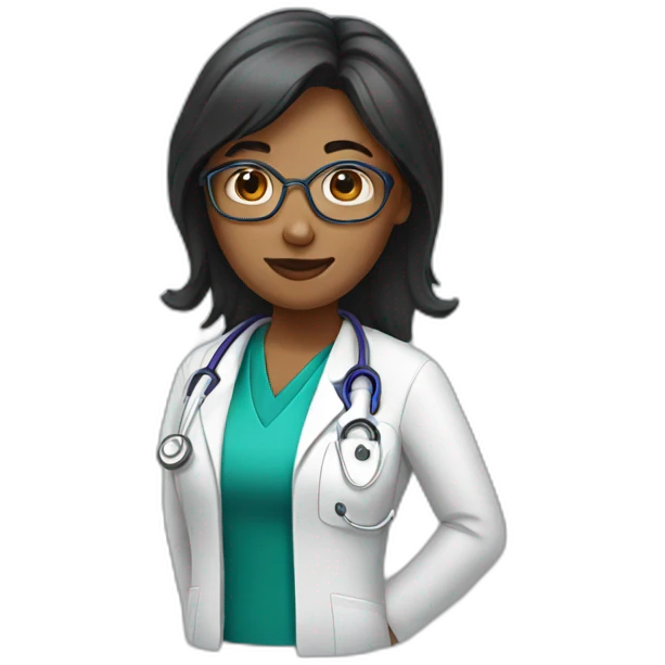 Woman doctor emoji