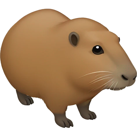 capybara with bow emoji