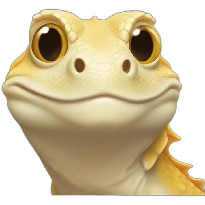 Smiling pogona  emoji