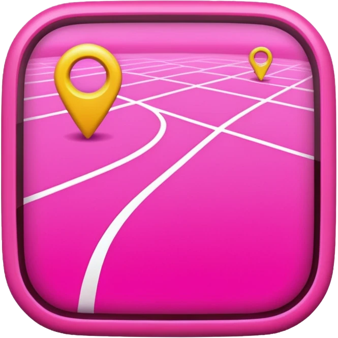 pink big gps map lines emoji