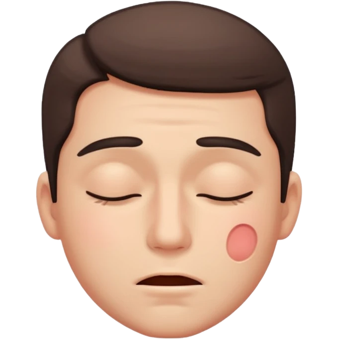 normal blushing emoji man closing eyes in embarrassment emoji