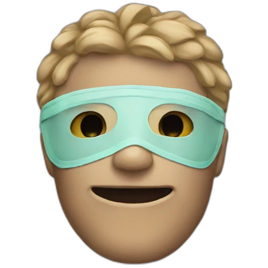 with mask emoji