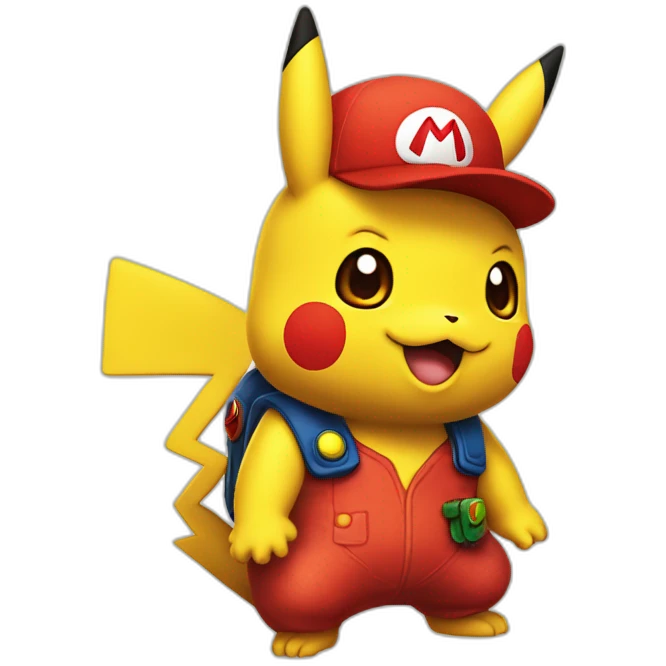 Dracaufeu Pikachu mario emoji