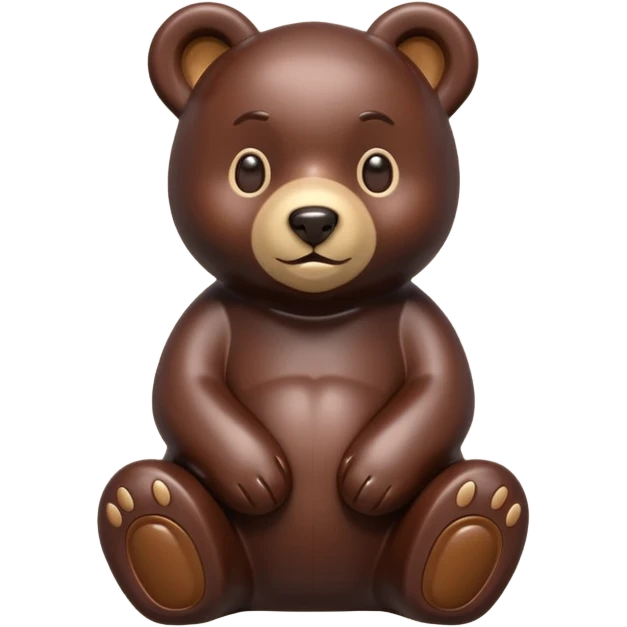 chocolate bear statue emoji