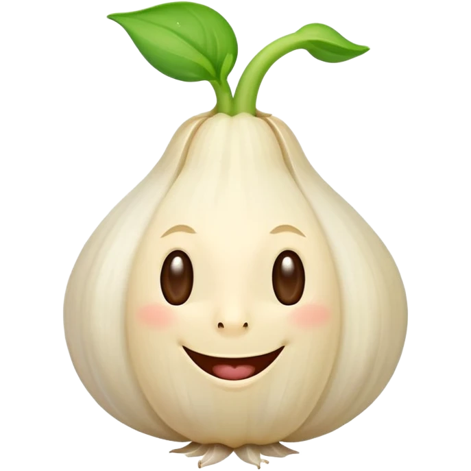 happy garlic emoji