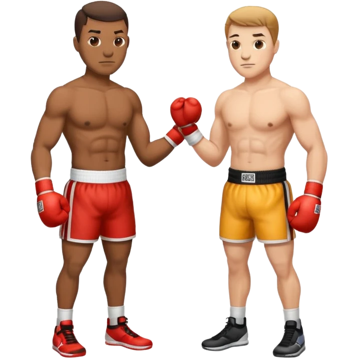 two boxers shaking hands emoji