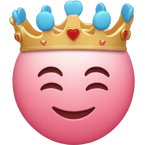 Un coeur avec une couronne  emoji