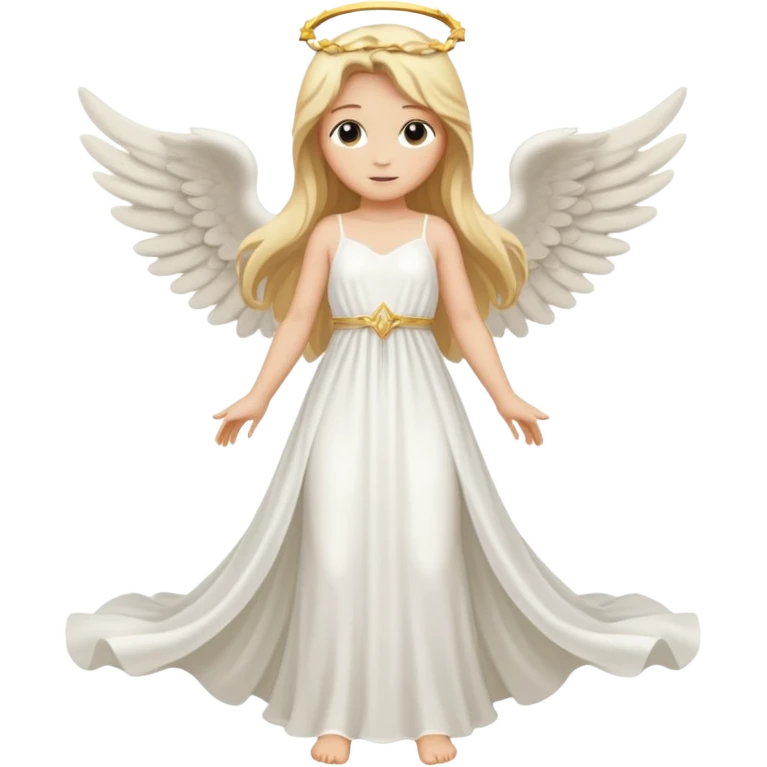 ангел в полный рост со светлыми волосами emoji