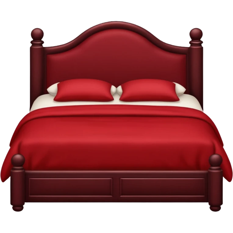 dark red bed emoji emoji