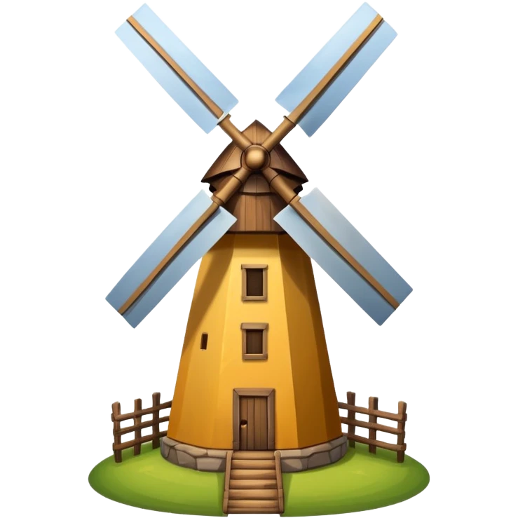windmill in wind emoji