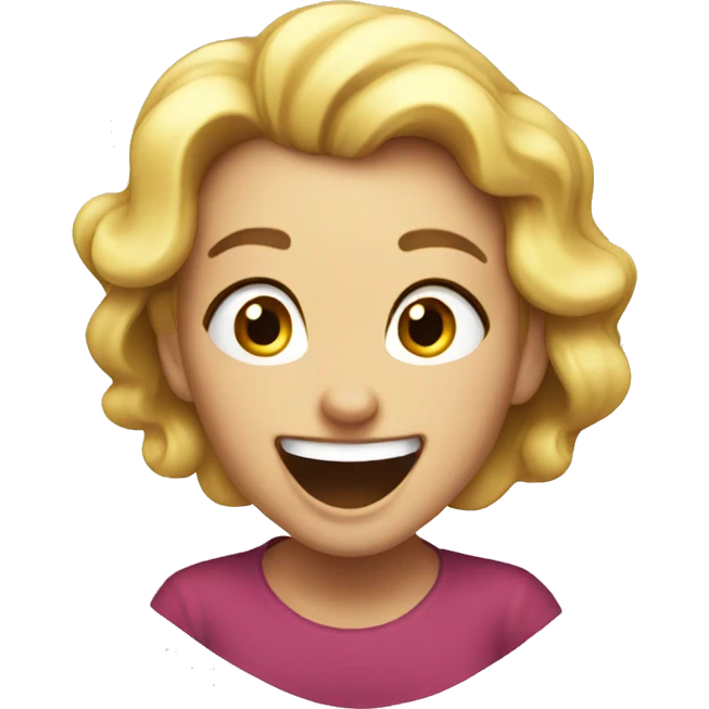 Sophia laughing very loudly  emoji