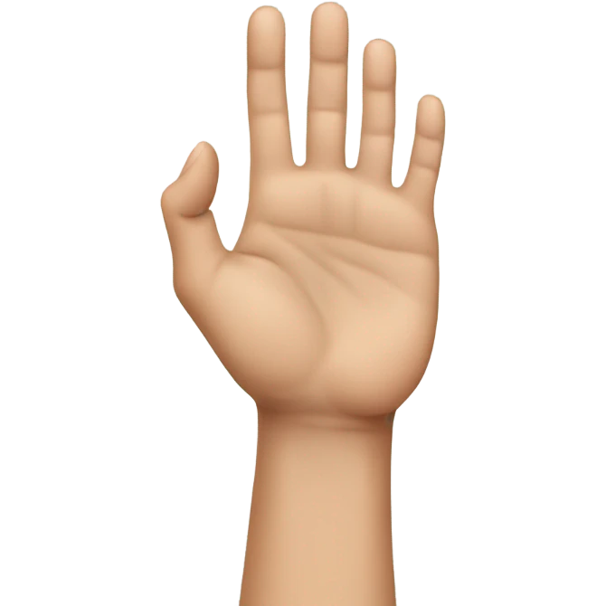 Hand with bent ring finger emoji