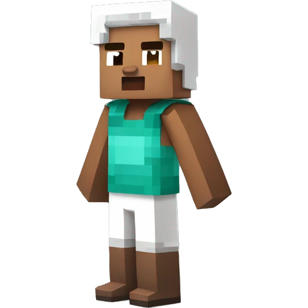 Minecraft villager wearing a tank top emoji