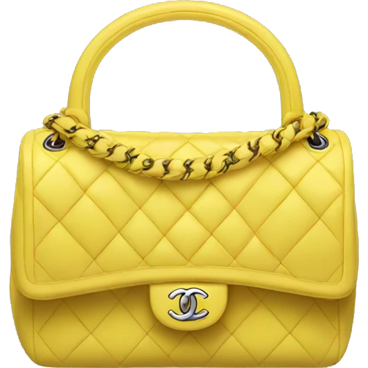 Chanel bag yellow emoji