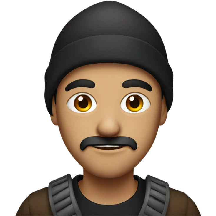 Brown burglar emoji
