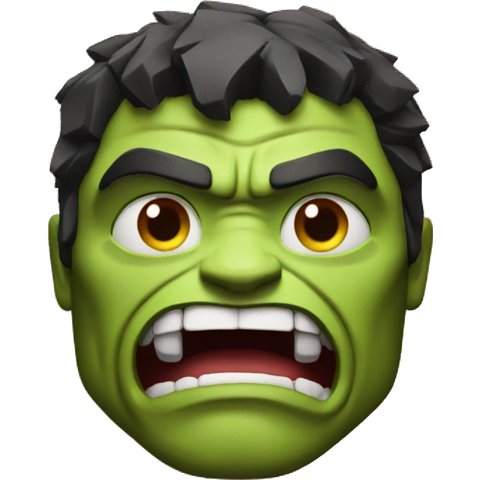they hulk on red + glass emoji